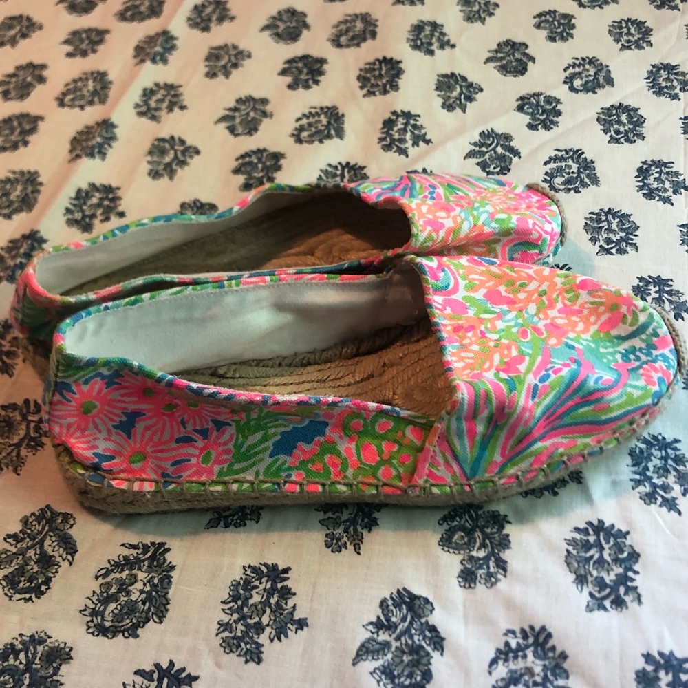 NWOT Lilly Pulitzer espadrilles lover’s coral